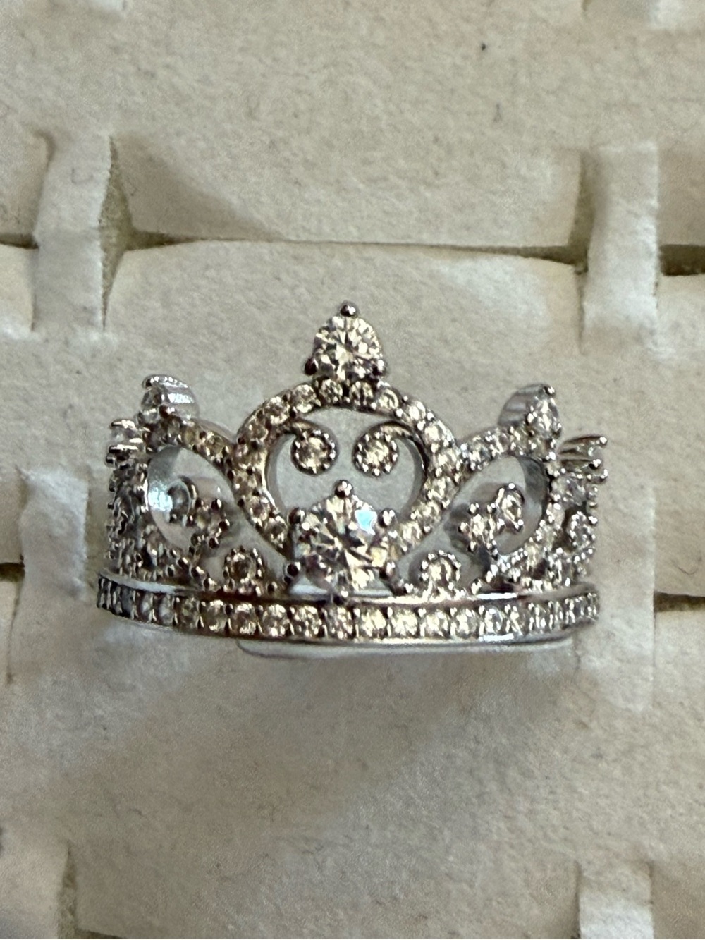 Bomb Party sterling silver club ring a crowned affair size 8 NWT